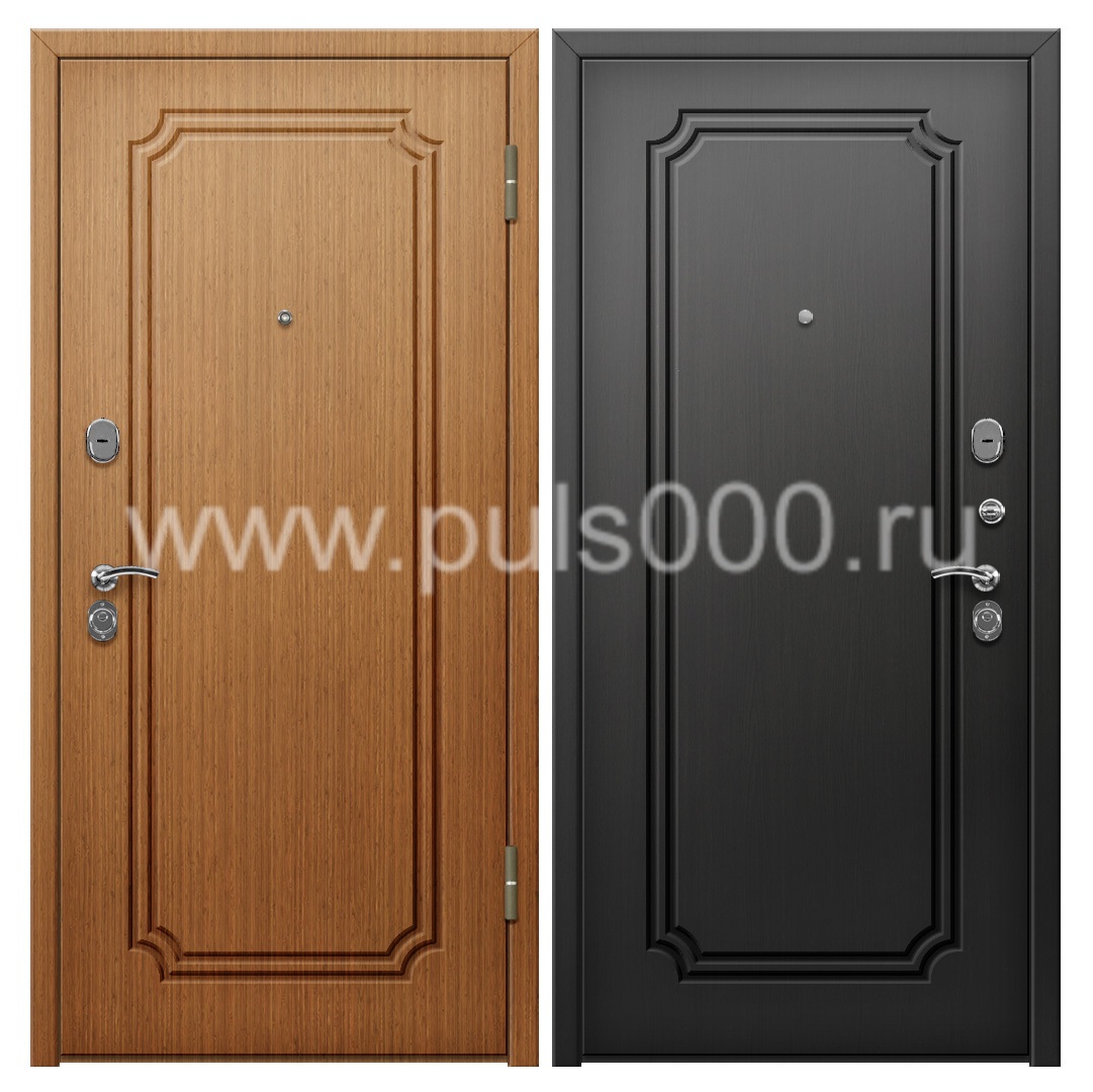 Стальная дверь с МДФ и утеплителем в квартиру MDF-220