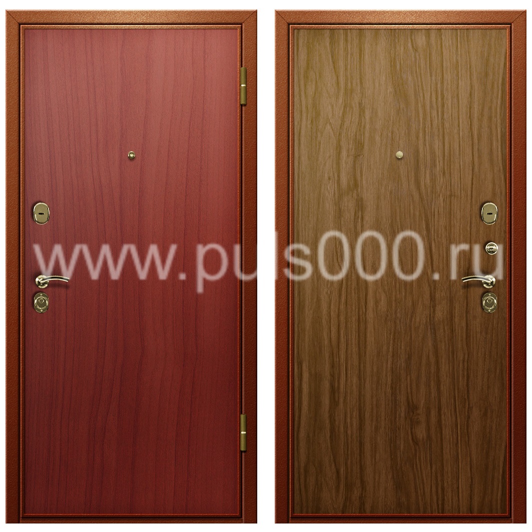 Входная дверь с отделкой ламинатом в офис LM-29, цена 27 000  руб.